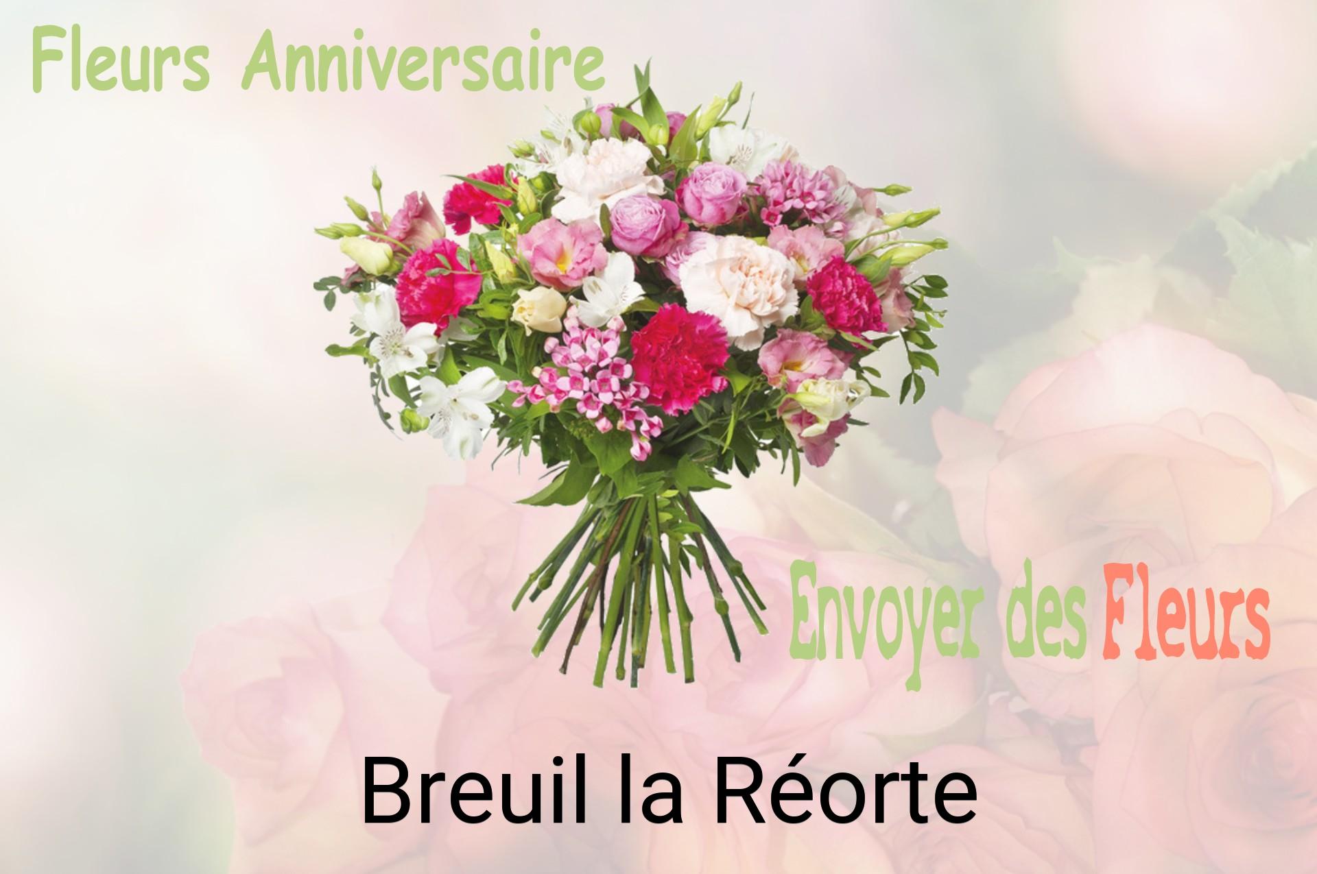 Bouquet de fleurs d’anniversaire livré à Breuil-la-Réorte