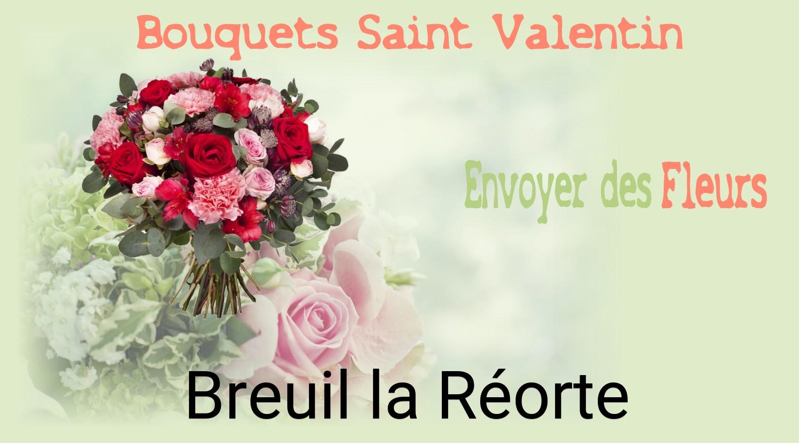 Roses de Saint-Valentin livrées à Breuil-la-Réorte